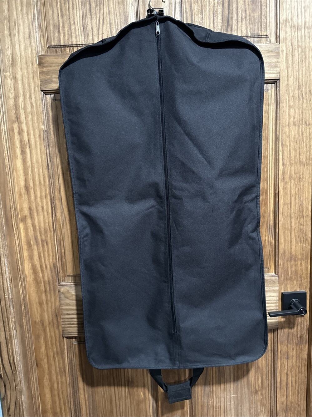WallyBags 39" Deluxe Travel Garment Bag Black WallyLock Carry On Foldable